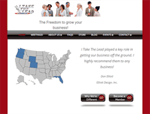 Tablet Screenshot of itakethelead.com